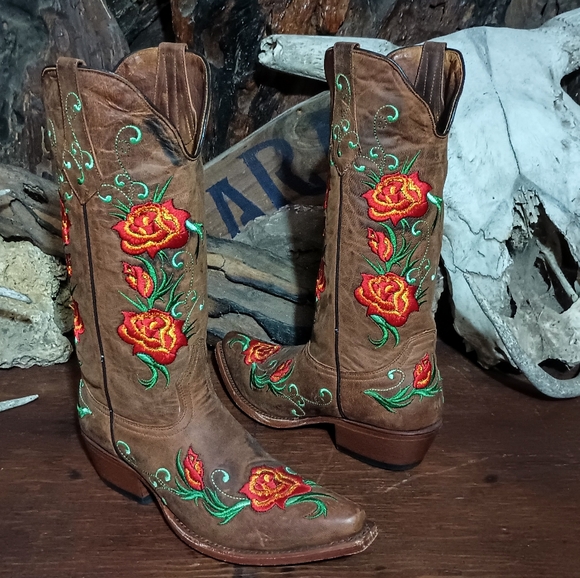 Johnny Ringo cowboy boots Size 7B - Picture 2 of 10